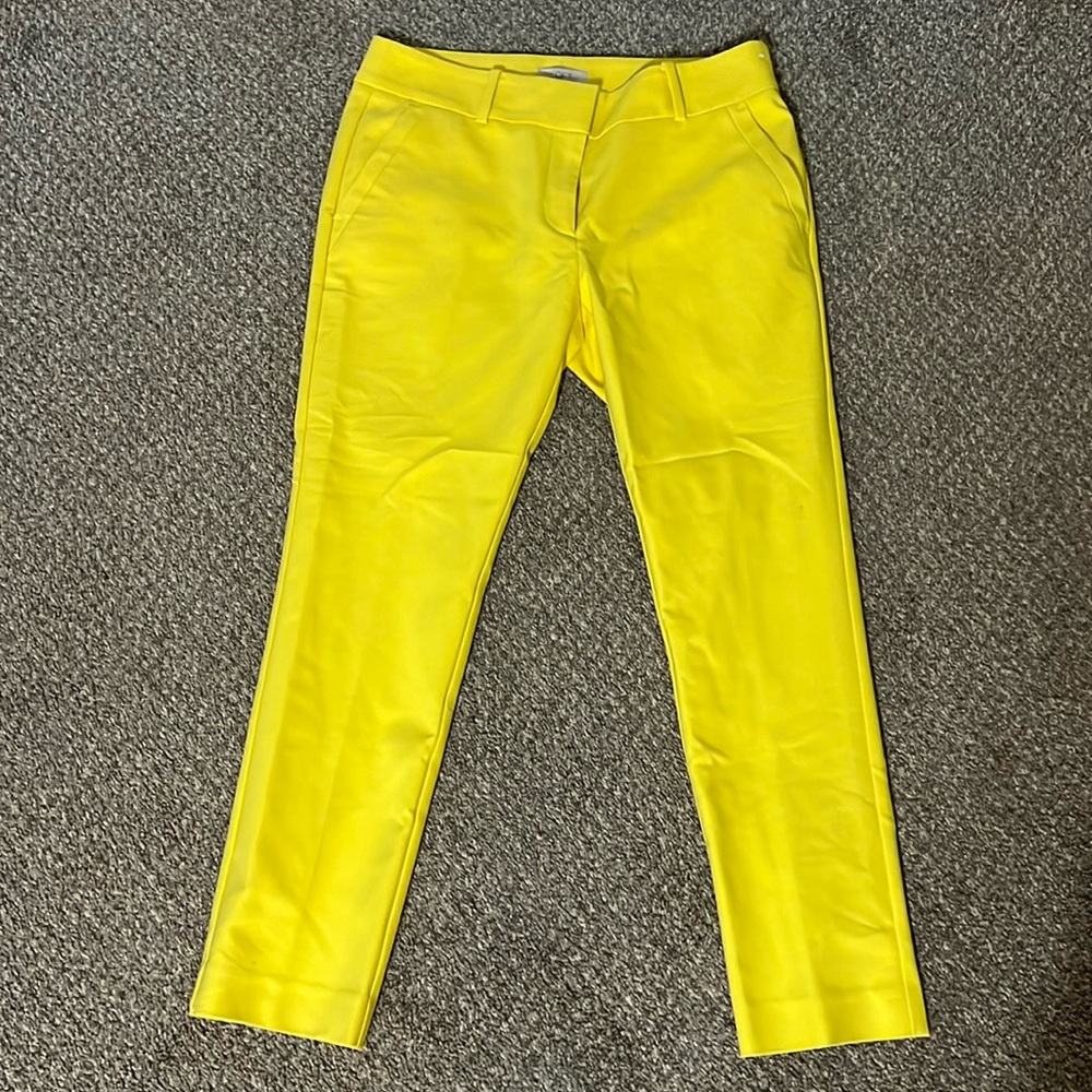 Yellow capri pants